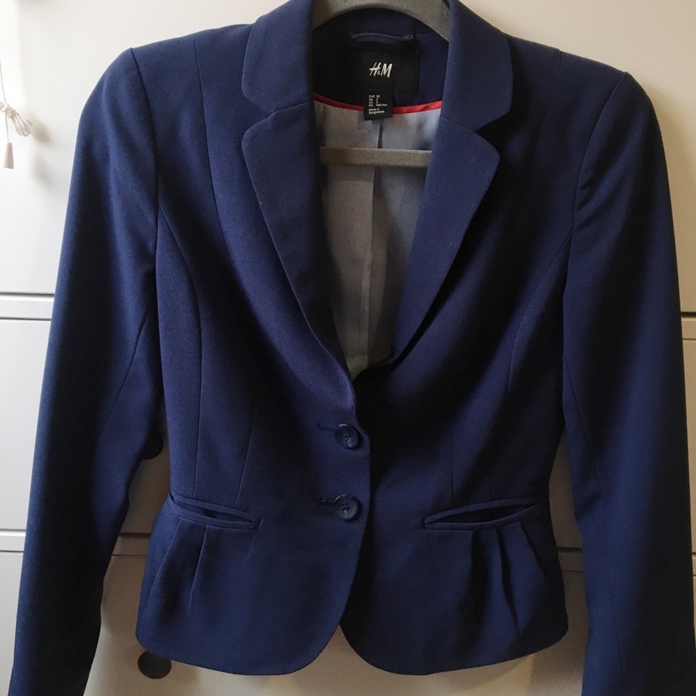 H&M Navy Blue Blazer